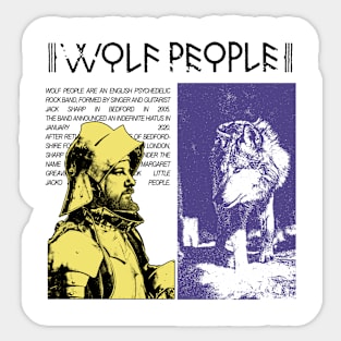 Wolf People music Sticker